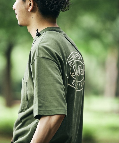 Snow Peak(スノーピーク)の「【Snow Peak×relume / スノーピーク】Circle Logo プリントTシャツ(Tシャツ/カットソー・メンズ・カーキ/ホワイト/ブラック/キャメル・MEDIUM/LARGE/SMALL)」の14枚目の写真