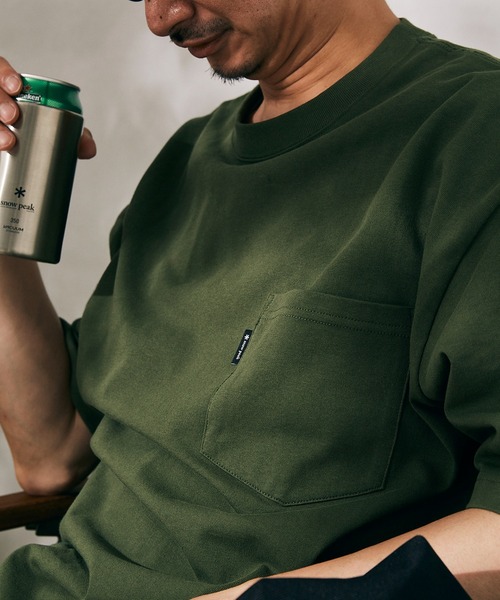 Snow Peak(スノーピーク)の「【Snow Peak×relume / スノーピーク】Circle Logo プリントTシャツ(Tシャツ/カットソー・メンズ・カーキ/ホワイト/ブラック/キャメル・MEDIUM/LARGE/SMALL)」の19枚目の写真