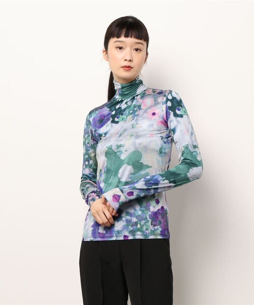 Desigual(デシグアル)の「アーティ スリムTシャツ INAYA(Tシャツ/カットソー・レディース・ブルー・L/M/2L/S)」の9枚目の写真