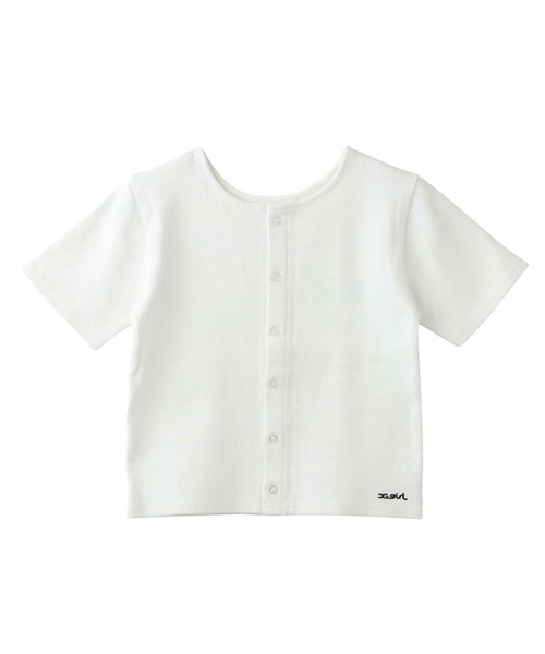 X-girl（エックスガール）の「2WAY S/S CARDIGAN（カーディガン/ボレロ・レディース・ブラウン/ブラック/ライトブルー/ホワイト・S/M）」の5枚目の写真