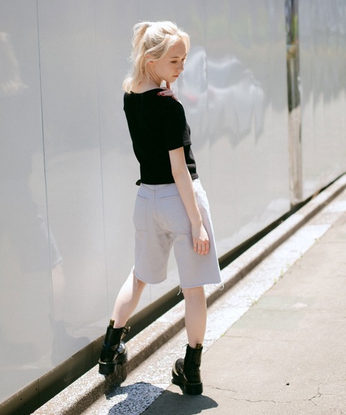 X-girl（エックスガール）の「2WAY S/S CARDIGAN（カーディガン/ボレロ・レディース・ブラウン/ブラック/ライトブルー/ホワイト・S/M）」の22枚目の写真