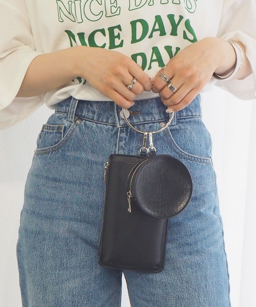 tiptop（ティップトップ）の「リングショルダーバッグ（ショルダーバッグ・レディース・ブラック/オレンジ/ブルー/アイボリー・FREE）」の17枚目の写真