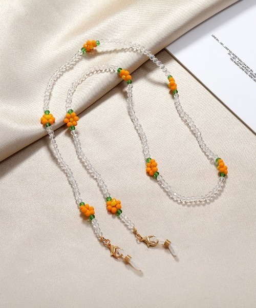 LAC-VERT（ラック・ヴェール）の「マスク/ネックレス2WAYフラワービーズチェーン（ネックレス・レディース・その他1/その他2/その他3/その他4/その他5/その他6/その他7/その他9/その他11/その他10・FREE）」の4枚目の写真