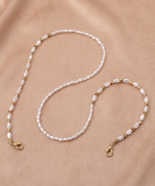 LAC-VERT（ラック・ヴェール）の「マスク/ネックレス2WAYフラワービーズチェーン（ネックレス・レディース・その他1/その他2/その他3/その他4/その他5/その他6/その他7/その他9/その他11/その他10・FREE）」の7枚目の写真