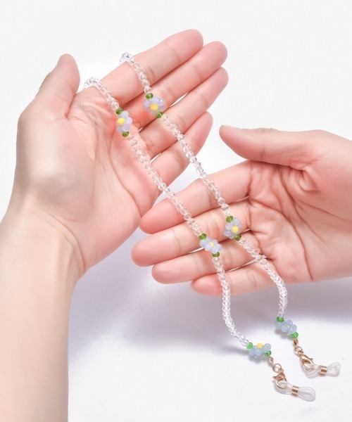 LAC-VERT（ラック・ヴェール）の「マスク/ネックレス2WAYフラワービーズチェーン（ネックレス・レディース・その他1/その他2/その他3/その他4/その他5/その他6/その他7/その他9/その他11/その他10・FREE）」の17枚目の写真