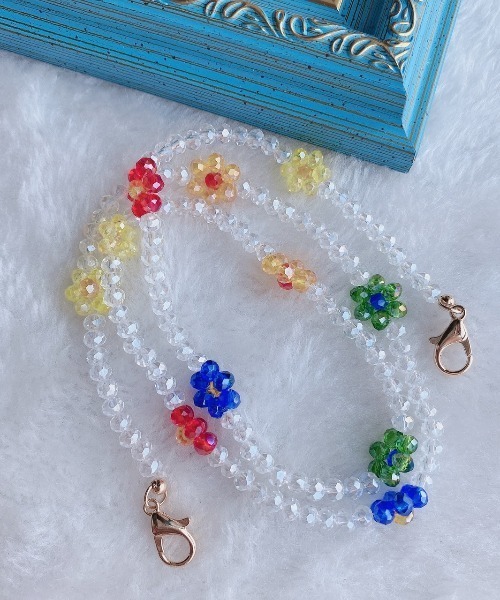 LAC-VERT（ラック・ヴェール）の「マスク/ネックレス2WAYフラワービーズチェーン（ネックレス・レディース・その他1/その他2/その他3/その他4/その他5/その他6/その他7/その他9/その他11/その他10・FREE）」の18枚目の写真