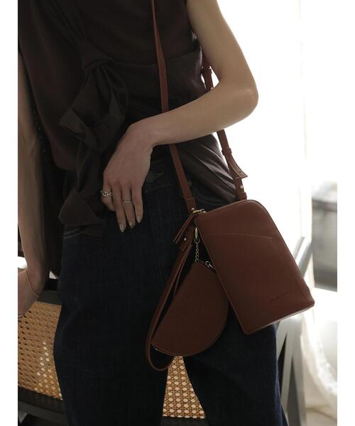 rem closet（レムクローゼット）の「poached egg bag（ショルダーバッグ・レディース・ブラック/ブラウン・FREE）」の7枚目の写真