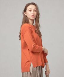 closet story | <closet story(クローゼットストーリー)>イージー ワイド サイドスリット ニット -ウォッシャブル-(ニット/セーター)