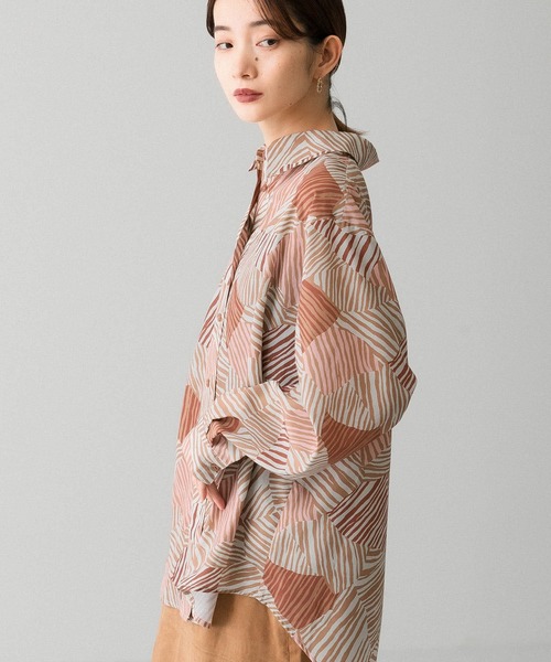 KBF（ケイビーエフ）の「ゼブラプリントロングスリーブシャツ（シャツ/ブラウス・レディース・ブラック系その他/ピンク系その他/ブラウン系その他・ONE）」の17枚目の写真