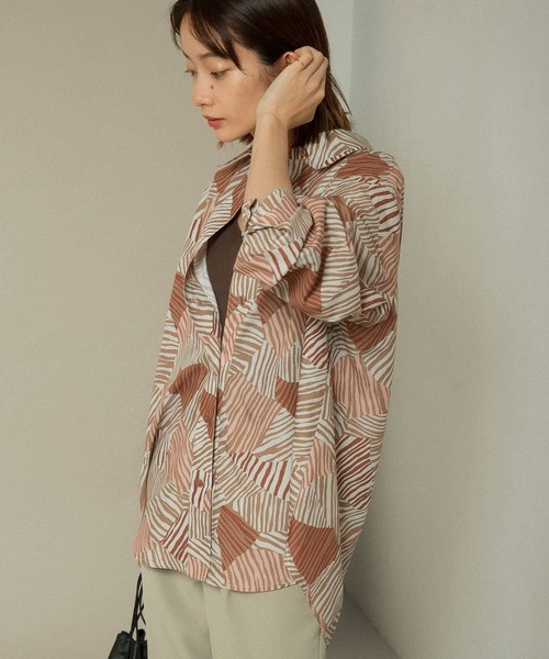 KBF（ケイビーエフ）の「ゼブラプリントロングスリーブシャツ（シャツ/ブラウス・レディース・ブラック系その他/ピンク系その他/ブラウン系その他・ONE）」の10枚目の写真