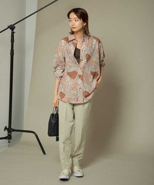 KBF（ケイビーエフ）の「ゼブラプリントロングスリーブシャツ（シャツ/ブラウス・レディース・ブラック系その他/ピンク系その他/ブラウン系その他・ONE）」の7枚目の写真