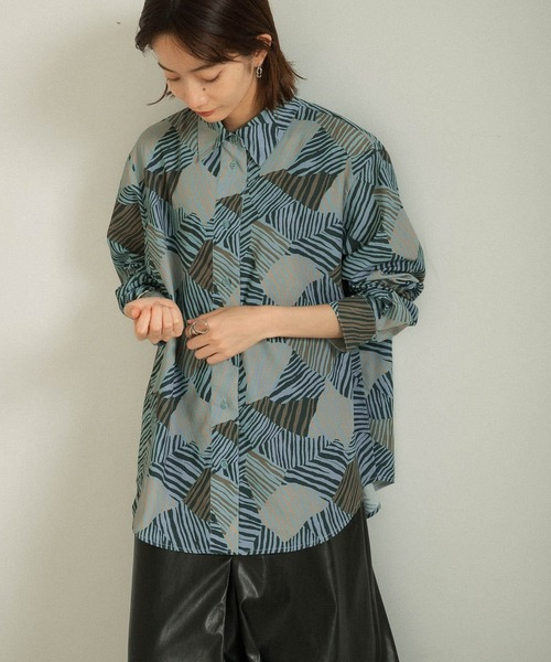 KBF（ケイビーエフ）の「ゼブラプリントロングスリーブシャツ（シャツ/ブラウス・レディース・ブラック系その他/ピンク系その他/ブラウン系その他・ONE）」の8枚目の写真