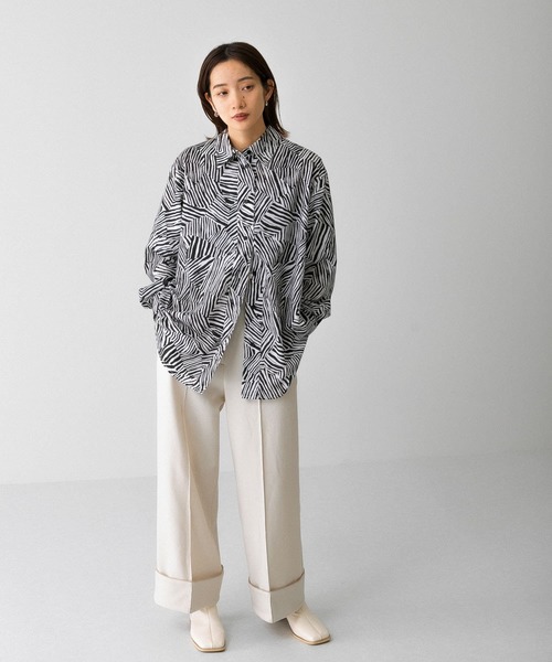 KBF（ケイビーエフ）の「ゼブラプリントロングスリーブシャツ（シャツ/ブラウス・レディース・ブラック系その他/ピンク系その他/ブラウン系その他・ONE）」の16枚目の写真