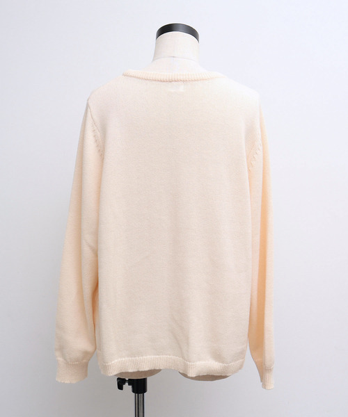 chambre de charme(シャンブルドゥシャーム)の「cdc コットンナイロン/ウール トナカイニット(ニット/セーター・レディース・ホワイト/オレンジ・FREE)」の20枚目の写真