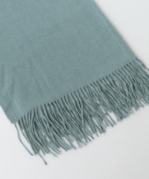 frames RAY CASSIN（フレームスレイカズン）の「【WEB限定】ウール混ストール（ストール/ショール・レディース・グレイッシュベージュ/ピンク/オフホワイト/イエロー×グリーン/グリーン・FREE）」の8枚目の写真