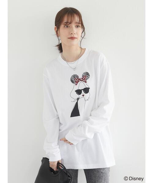 Green Parks(グリーンパークス)の「■minnie/リボンレディロンT*(Tシャツ/カットソー・レディース・ホワイト・FREE)」の8枚目の写真