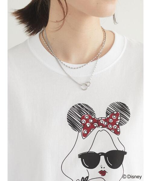 Green Parks(グリーンパークス)の「■minnie/リボンレディロンT*(Tシャツ/カットソー・レディース・ホワイト・FREE)」の4枚目の写真