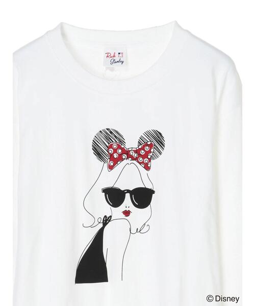 Green Parks(グリーンパークス)の「■minnie/リボンレディロンT*(Tシャツ/カットソー・レディース・ホワイト・FREE)」の2枚目の写真