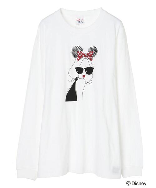 Green Parks(グリーンパークス)の「■minnie/リボンレディロンT*(Tシャツ/カットソー・レディース・ホワイト・FREE)」の6枚目の写真