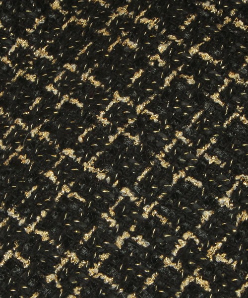 Julia Boutique(ジュリアブティック)の「2点セット・ポーチ付きツイードチェーンバッグ/21602(ハンドバッグ・レディース・アイボリー/ブラック・ONE)」の4枚目の写真