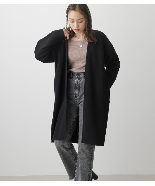 AZUL by moussy(アズールバイマウジー)の「SWEATTER TOPPER CARDIGAN/セータートッパーカーディガン(カーディガン/ボレロ・レディース・ブラック/ブラウン/杢グレー・FREE)」の17枚目の写真