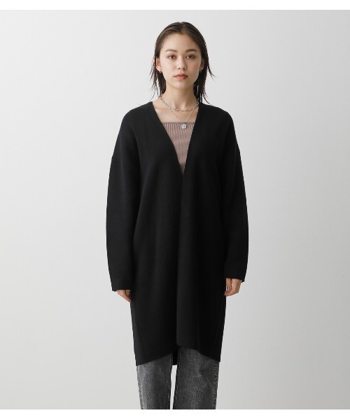 AZUL by moussy(アズールバイマウジー)の「SWEATTER TOPPER CARDIGAN/セータートッパーカーディガン(カーディガン/ボレロ・レディース・ブラック/ブラウン/杢グレー・FREE)」の11枚目の写真
