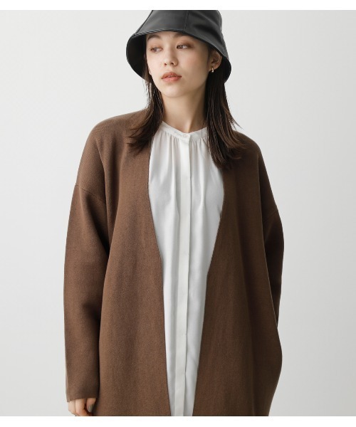 AZUL by moussy(アズールバイマウジー)の「SWEATTER TOPPER CARDIGAN/セータートッパーカーディガン(カーディガン/ボレロ・レディース・ブラック/ブラウン/杢グレー・FREE)」の12枚目の写真