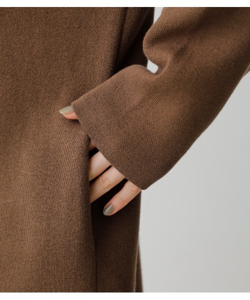 AZUL by moussy(アズールバイマウジー)の「SWEATTER TOPPER CARDIGAN/セータートッパーカーディガン(カーディガン/ボレロ・レディース・ブラック/ブラウン/杢グレー・FREE)」の19枚目の写真