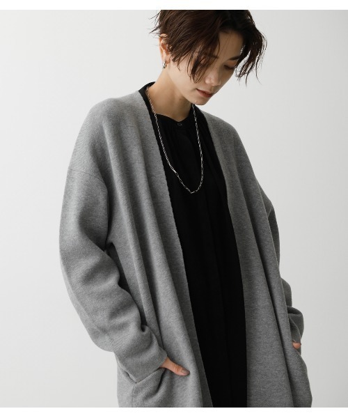 AZUL by moussy(アズールバイマウジー)の「SWEATTER TOPPER CARDIGAN/セータートッパーカーディガン(カーディガン/ボレロ・レディース・ブラック/ブラウン/杢グレー・FREE)」の16枚目の写真