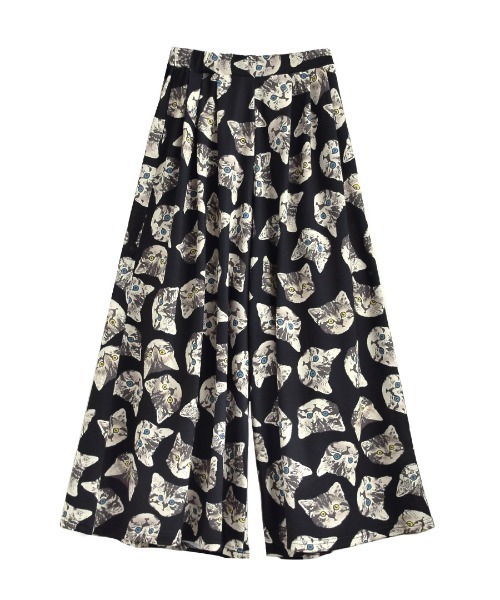 zootie(ズーティー)の「ねこ・ネコ・猫・CAT ロングワイドパンツ(その他パンツ・レディース・ブラック系その他/ブラック系その他2/ベージュ系その他・フリー)」の11枚目の写真