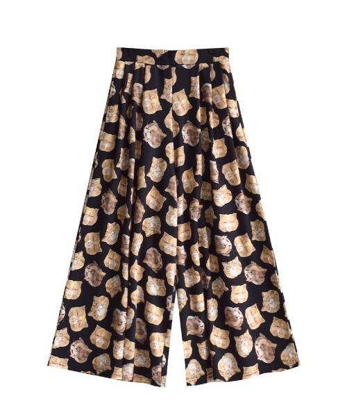 zootie(ズーティー)の「ねこ・ネコ・猫・CAT ロングワイドパンツ(その他パンツ・レディース・ブラック系その他/ブラック系その他2/ベージュ系その他・フリー)」の12枚目の写真