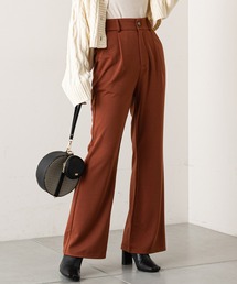 Chico | 【Web限定】ポンチフレアスラックスパンツ(スラックス)