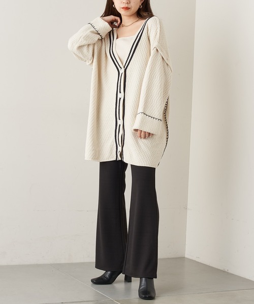 Chico(チコ)の「【Web限定】ポンチフレアスラックスパンツ(スラックス・レディース・ブラック/ベージュ/ブラウン/オレンジ/グリーン・FREE)」の21枚目の写真