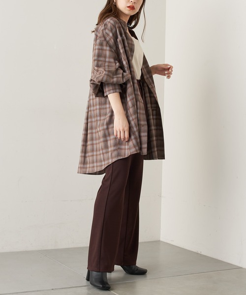 Chico(チコ)の「【Web限定】ポンチフレアスラックスパンツ(スラックス・レディース・ブラック/ベージュ/ブラウン/オレンジ/グリーン・FREE)」の17枚目の写真