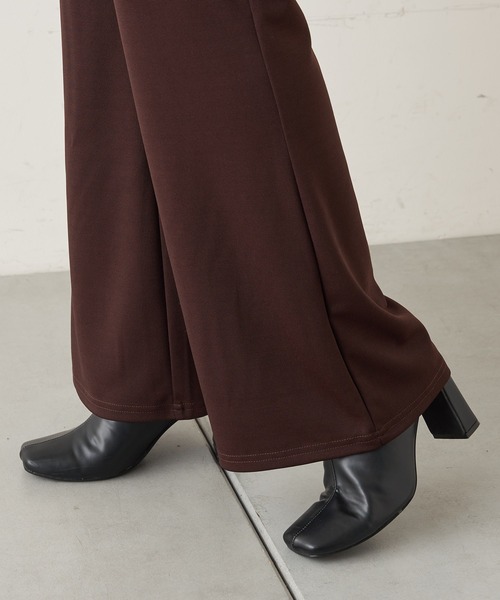 Chico(チコ)の「【Web限定】ポンチフレアスラックスパンツ(スラックス・レディース・ブラック/ベージュ/ブラウン/オレンジ/グリーン・FREE)」の15枚目の写真