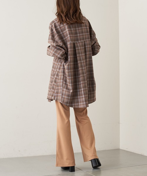 Chico(チコ)の「【Web限定】ポンチフレアスラックスパンツ(スラックス・レディース・ブラック/ベージュ/ブラウン/オレンジ/グリーン・FREE)」の13枚目の写真