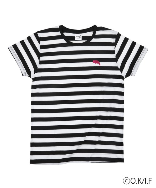 衣類　遠野日和 Animal motif Tee(Tシャツ) ブラック Mサイズ 「劇場版 Free!-the Final Stroke-×ZOZOTOWN」 ZOZOSPOT（ゾゾスポット）の「劇場版 Free!-the Final Stroke