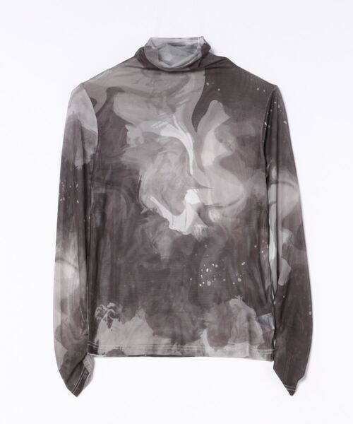 aimoha（アイモハ）の「アート配色透け感カットソー (SS)（Tシャツ/カットソー・レディース・グリーン/ベージュ/ブラック・FREE）」の12枚目の写真