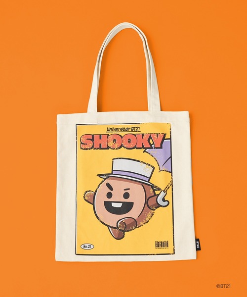 BT21（ビーティーイシビル）の「#【BT21】キャラクターコットントート（トートバッグ・レディース・ホワイト/オフホワイト/アイボリー/ホワイト系その他/ホワイト系その他3/ベージュ系その他2/ホワイト系・ONE SIZE）」の3枚目の写真