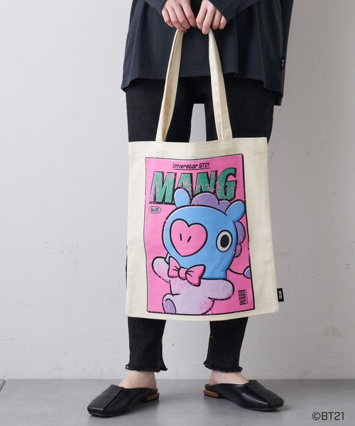 BT21（ビーティーイシビル）の「#【BT21】キャラクターコットントート（トートバッグ・レディース・ホワイト/オフホワイト/アイボリー/ホワイト系その他/ホワイト系その他3/ベージュ系その他2/ホワイト系・ONE SIZE）」の21枚目の写真