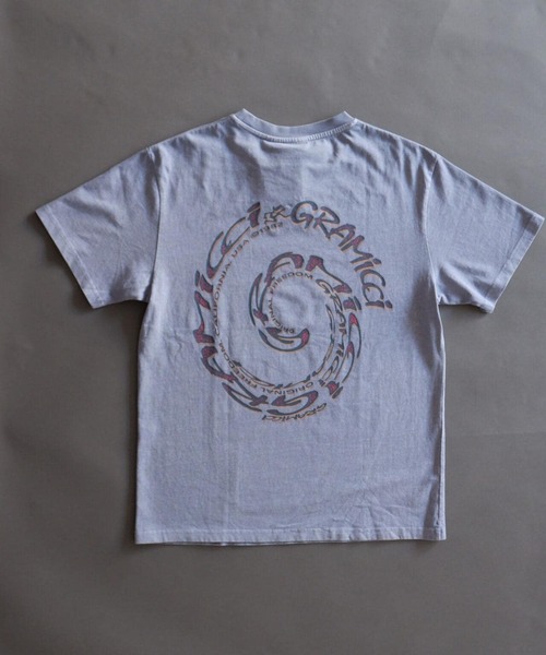 Gramicci（グラミチ）の「GRAMICCI/グラミチ　SWIRL TEE G2SU-T006（Tシャツ/カットソー・メンズ・ホワイト/パープル・MEDIUM/LARGE/X-LARGE）」の8枚目の写真