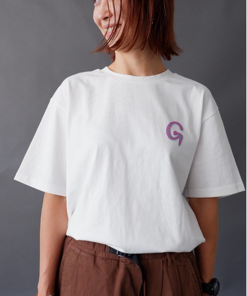 Gramicci（グラミチ）の「GRAMICCI/グラミチ　SWIRL TEE G2SU-T006（Tシャツ/カットソー・メンズ・ホワイト/パープル・MEDIUM/LARGE/X-LARGE）」の14枚目の写真