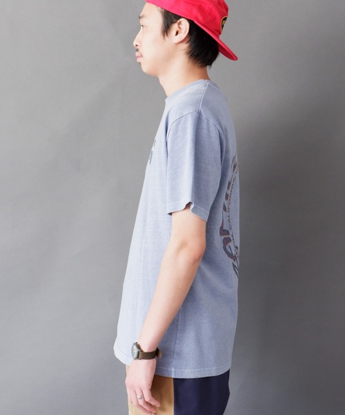 Gramicci（グラミチ）の「GRAMICCI/グラミチ　SWIRL TEE G2SU-T006（Tシャツ/カットソー・メンズ・ホワイト/パープル・MEDIUM/LARGE/X-LARGE）」の10枚目の写真