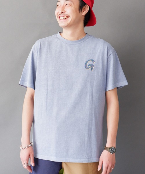 Gramicci（グラミチ）の「GRAMICCI/グラミチ　SWIRL TEE G2SU-T006（Tシャツ/カットソー・メンズ・ホワイト/パープル・MEDIUM/LARGE/X-LARGE）」の12枚目の写真
