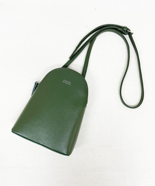 SPRUCE(スプルース)の「<favori vie nouvelle/ファボリ ヴィー ヌーヴェル>エンボスミニショルダーバッグ(ショルダーバッグ・レディース・ブラック/グリーン/ワイン/グレイッシュベージュ・ONE SIZE)」の4枚目の写真
