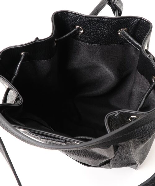 AZUL by moussy（アズールバイマウジー）の「GATHER 2WAY BAG/ギャザーツーウェイバッグ（ショルダーバッグ・レディース・ブラック/ライトベージュ/グレー系その他・FREE）」の6枚目の写真