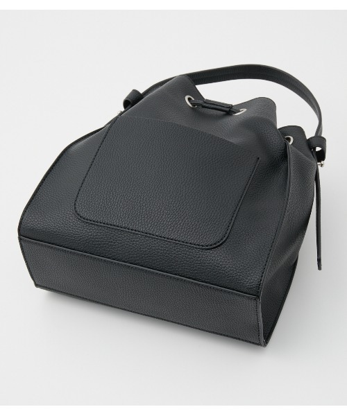 AZUL by moussy（アズールバイマウジー）の「GATHER 2WAY BAG/ギャザーツーウェイバッグ（ショルダーバッグ・レディース・ブラック/ライトベージュ/グレー系その他・FREE）」の11枚目の写真