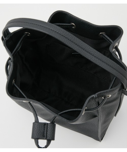 AZUL by moussy（アズールバイマウジー）の「GATHER 2WAY BAG/ギャザーツーウェイバッグ（ショルダーバッグ・レディース・ブラック/ライトベージュ/グレー系その他・FREE）」の13枚目の写真