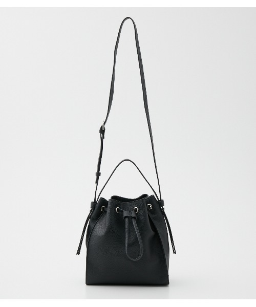 AZUL by moussy（アズールバイマウジー）の「GATHER 2WAY BAG/ギャザーツーウェイバッグ（ショルダーバッグ・レディース・ブラック/ライトベージュ/グレー系その他・FREE）」の7枚目の写真