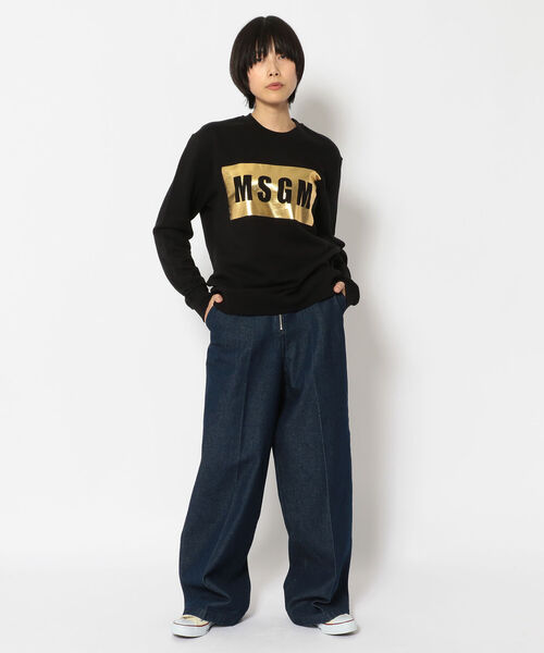 DROIT BELLO(ドロイトベロ)の「DROIT BELLO(ドロイトベロ)ZIPワイドデニム(デニムパンツ・レディース・ブラック/ライトインディゴブルー・SMALL/MEDIUM/X-SMALL)」の5枚目の写真